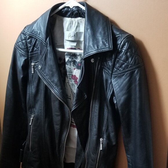 Genuine Leather Moto Jacket XS - Picture 1 of 4